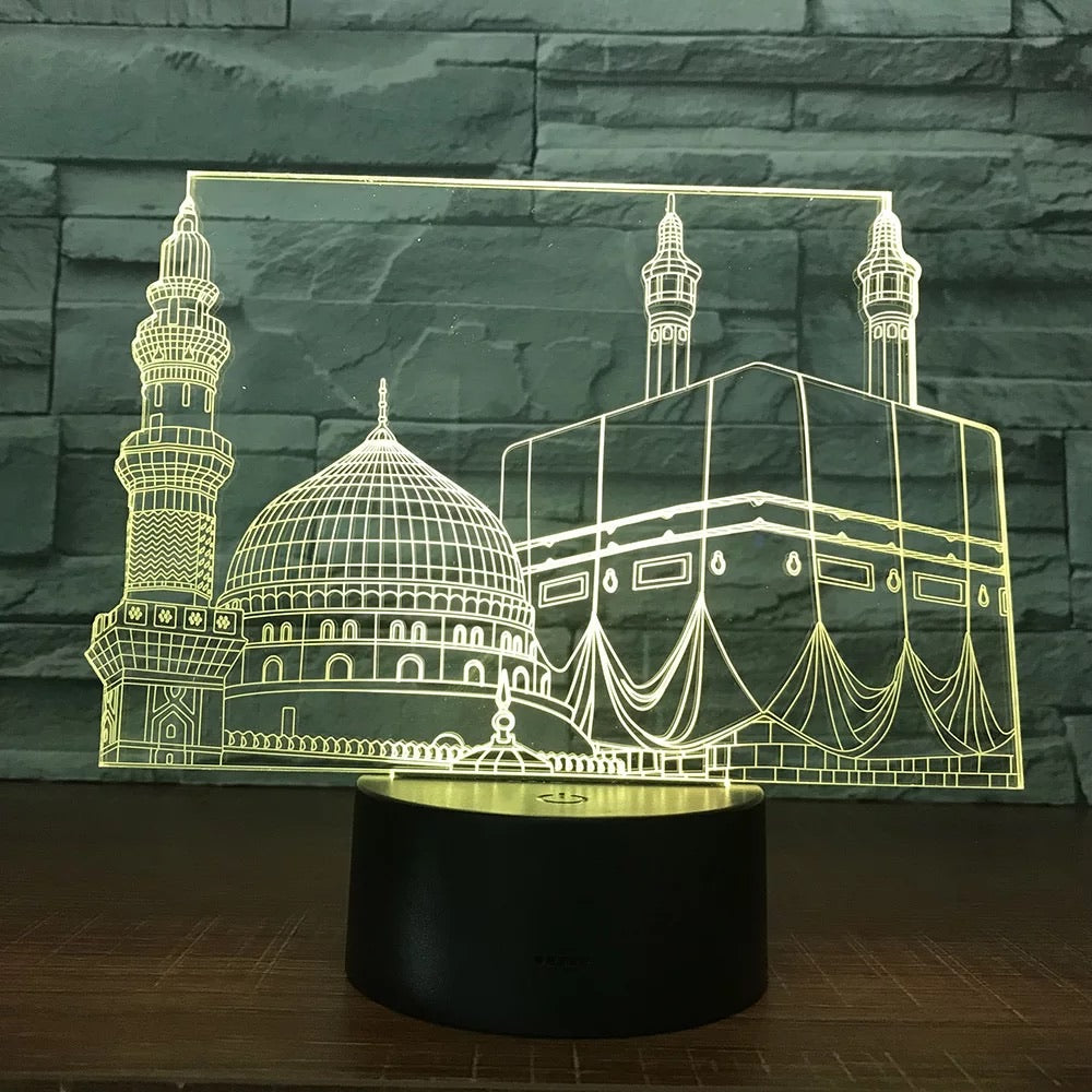 LED Licht Arabisches Design Mekka